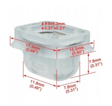 10x SPINKA KOSTKA LISTWY BMW E46 E90 E91 E92 E53 2