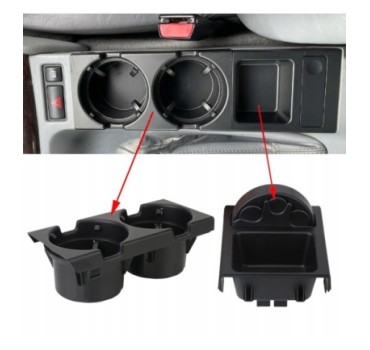 UCHWYT NA KUBKI NAPOJE CUPHOLDER MONETNIK BMW E46 2