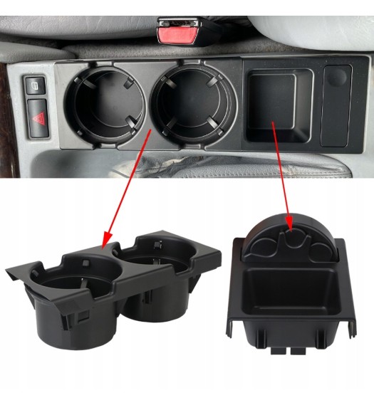 UCHWYT NA KUBKI NAPOJE CUPHOLDER MONETNIK BMW E46