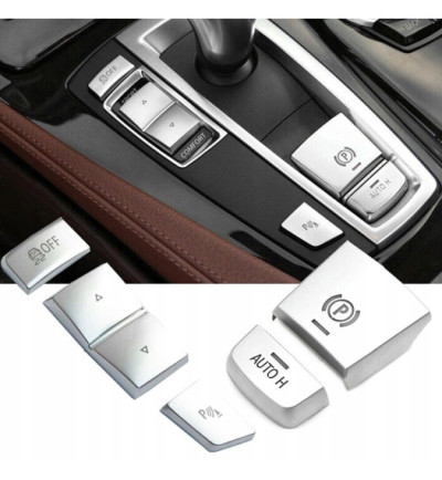NAKŁADKI NA PRZYCISKI KONSOLI ŚRODKOWEJ BMW F01 F07 F10 F13 F25 F26 X3 X4