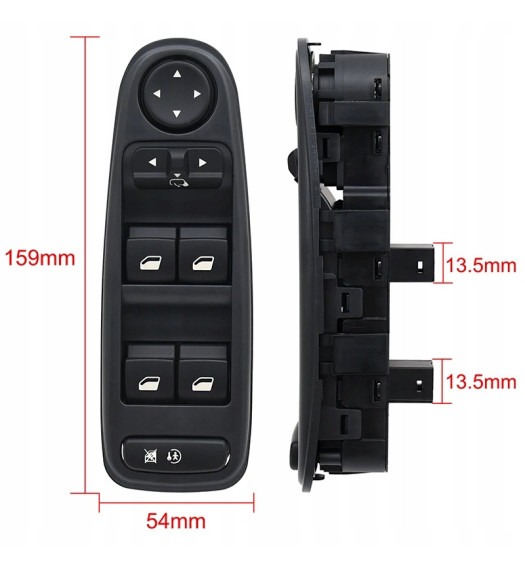 CITROEN C4 PICASSO PANEL PRZEŁĄCZNIK PRZYCISKI STEROWANIA SZYB LUSTEREK 06-
