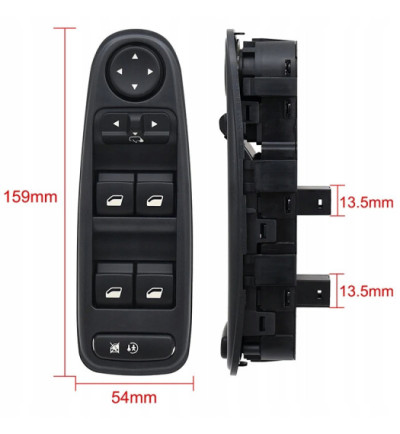 CITROEN C4 PICASSO PANEL PRZEŁĄCZNIK PRZYCISKI STEROWANIA SZYB LUSTEREK 06-